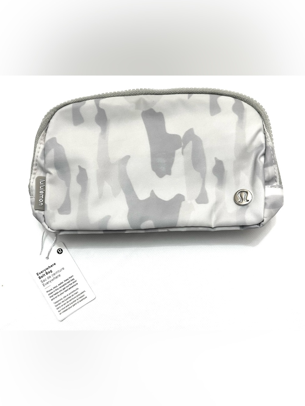 lululemon Small Gray Travel Pouch with Interior Mesh Organizers